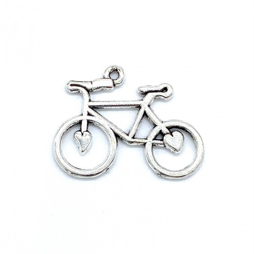 31x24mm Bike Bicycle Antique Silver Charms Pendant fit Bike Craft Art making DIY
