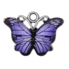 Acrylic Butterfly Charm Double Colour Drop Oil Animal Pendant for Necklace Earring Jewelry Making Findings DIY 
