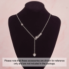 10 pk Tiny Silver Colour Heart Crystal Charms Pendants DIY Jewelry Necklaces Bracelets