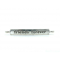 Antique Silver Color Friends forever Connector DIY Jewelry making Craft charms