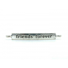 Antique Silver Color Friends forever Connector DIY Jewelry making Craft charms