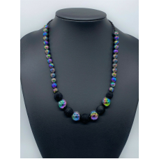  Black colour New fashion Fancy Beaded Chain Jewellery Necklace women Girls