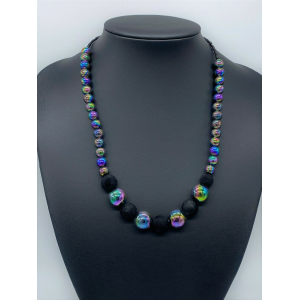  Black colour New fashion Fancy Beaded Chain Jewellery Necklace women Girls